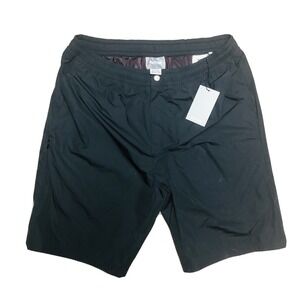 NWT Asics Tiger Black Polyester Commuter Shorts Size Large L